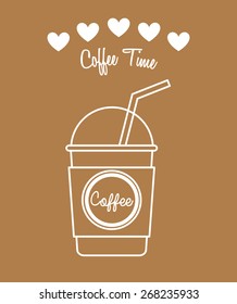 coffee time design, vector illustration eps10 graphic 