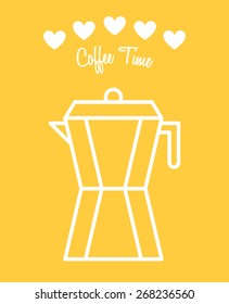 coffee time design, vector illustration eps10 graphic 