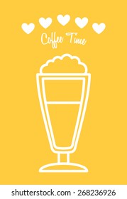 coffee time design, vector illustration eps10 graphic 
