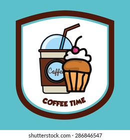 coffee time design, vector illustration eps10 graphic 