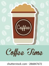 coffee time design, vector illustration eps10 graphic 