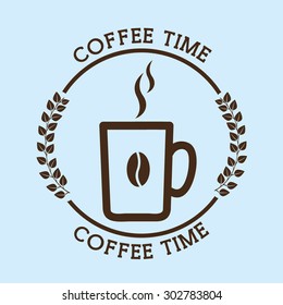 coffee time design, vector illustration eps10 graphic 