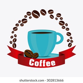 Coffee time design, vector illustration eps 10.