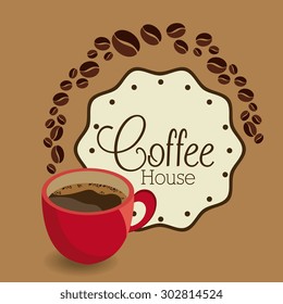Coffee time design, vector illustration eps 10.