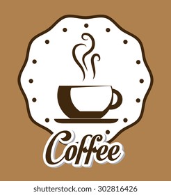 Coffee time design, vector illustration eps 10.