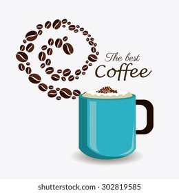 Coffee time design, vector illustration eps 10.