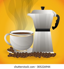 Coffee time design, vector illustration eps 10.