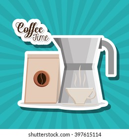 Coffee time design, Vector illustration