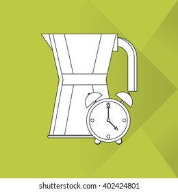 Coffee time design, vector illustration