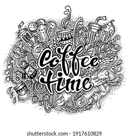 Coffee Time, doodle y sketch