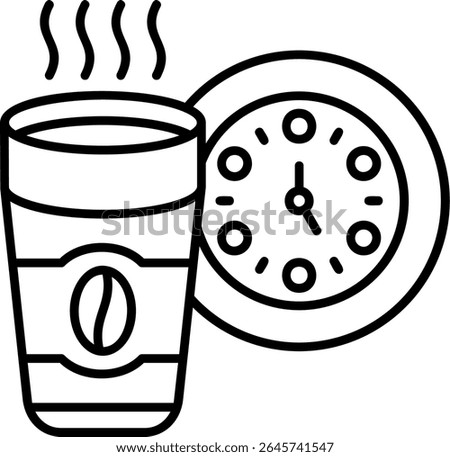 Coffee Time Filled Style Icon Design