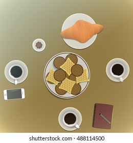 Coffee Time Friends Socialize Enjoyment Concept