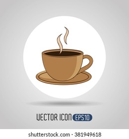 coffee time icon design 