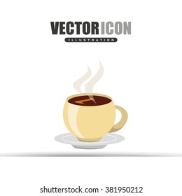 coffee time icon design 
