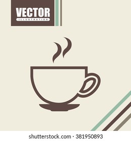 coffee time icon design 