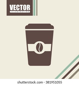 coffee time icon design 