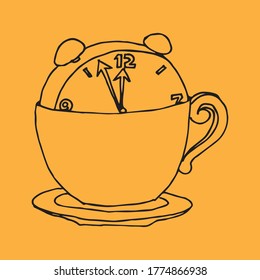 Coffee Time icon design. Creative simple coffee time icon.