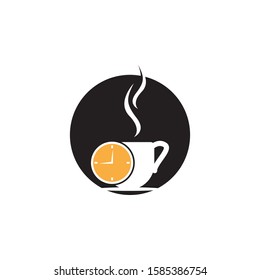Coffee time icon and symbol vector illustration