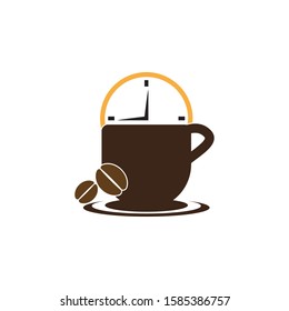 Coffee time icon and symbol vector illustration