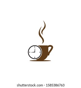 Coffee time icon and symbol vector illustration