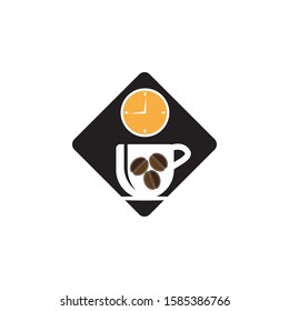 Coffee time icon and symbol vector illustration