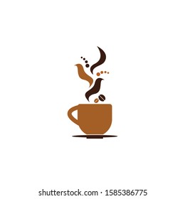 Coffee time icon and symbol vector illustration