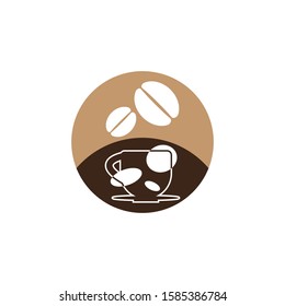 Coffee time icon and symbol vector illustration