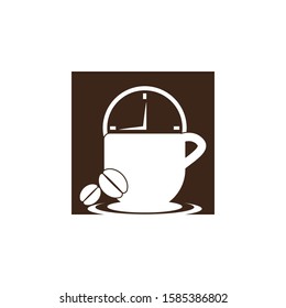 Coffee time icon and symbol vector illustration