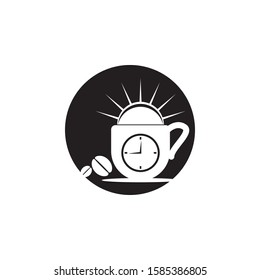 Coffee time icon and symbol vector illustration