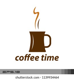 coffee time icon vector