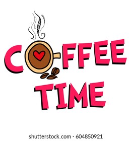 Coffee Time Illustration Vector