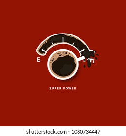 coffee time isolated and vector and illustraion