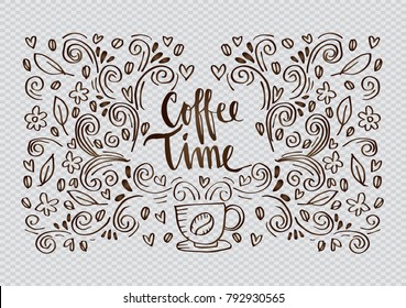 Coffee time lettering