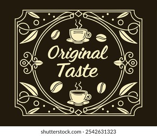 Coffee time lettering with cup of coffee. Vector illustration.
