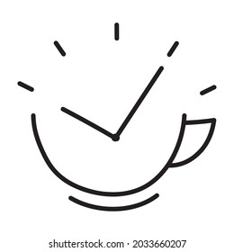 Kaffeezeitlinie - Stilsymbol einzeln
