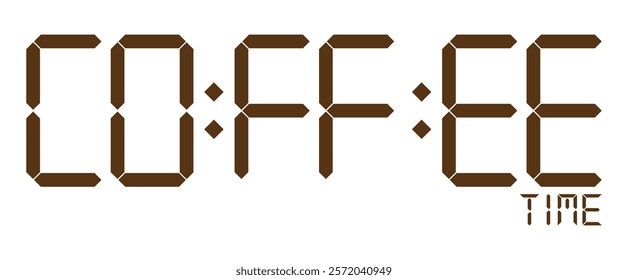 Coffee time. Logo of the coffee. Cup of coffee. Break time. Vector. Illustration