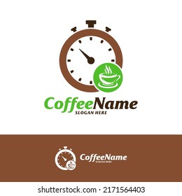 Coffee Time Logo Design Template. Coffee logo concept vector. Creative Icon Symbol