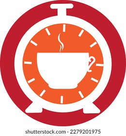 coffee time logo design vector template