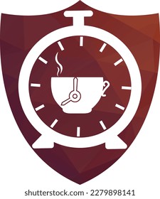 coffee time logo design vector template