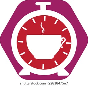 coffee time logo design vector template