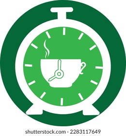 coffee time logo design vector template
