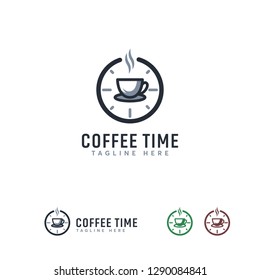 Coffee Time logo designs template, Drinks logo template