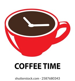 coffee time logo, sign, symbol. vector, illustration