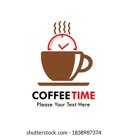 Coffee time logo template illustration