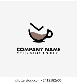 Coffee time Logo vector template.