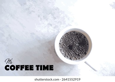 Coffee TIME - Coffee Time Logotype with cup of coffee image