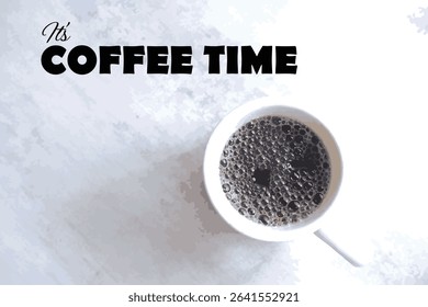 Coffee TIME - Coffee Time Logotype with cup of coffee image