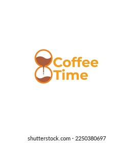 coffee time old vintage ancient design logo vector 