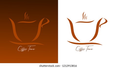 Coffee time - time for relax, break, energy drink