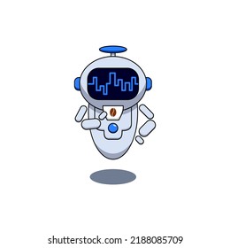 coffee time robot modern flat illustration for business presentation
